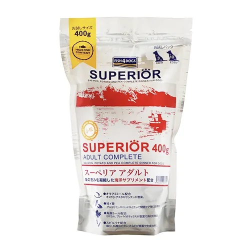 Fish4dogs NEWスーペリア アダルト (成犬〜シニア犬用)【400g】