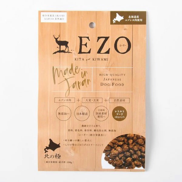 【北の極】総合栄養食　セミモイストフード　EZO（えーぞー）100g　お試しパック