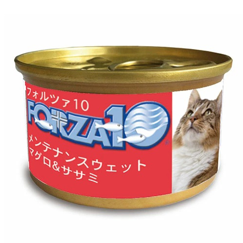 FORZA10(フォルツァ) 愛猫用ウエットフード フォルツァディエチ メンテナンス マグロ＆ササミ【85g】