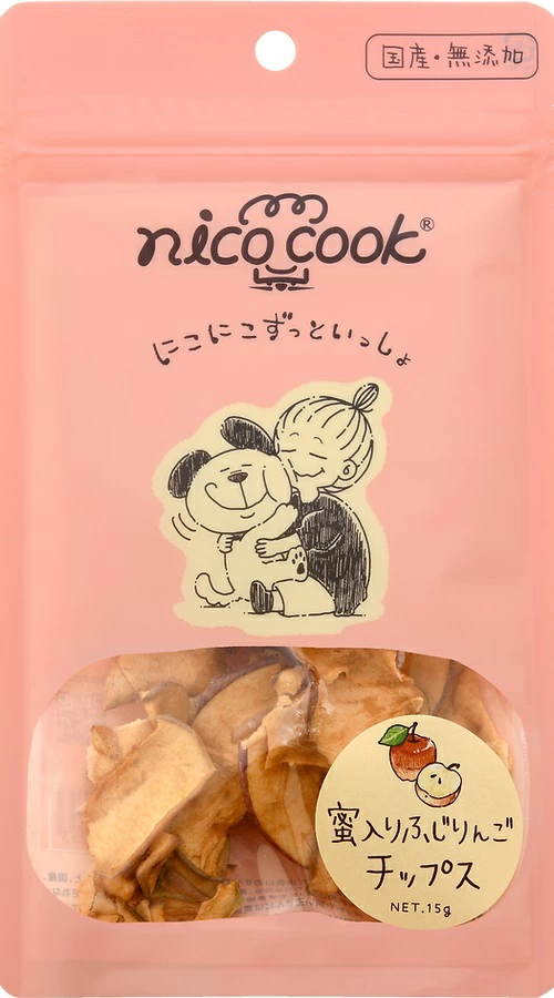 nico cook mate 　国産蜜入り　ふじりんご　(犬用)　【15g】