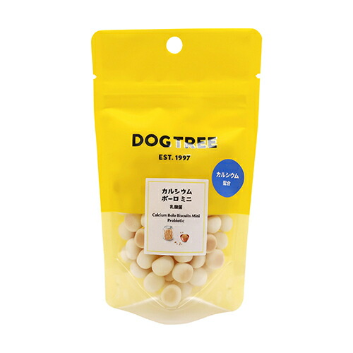 【DOGTREE】カルシウムボーロ　ミニ　乳酸菌【S（30g）・M（100g）・ボトル（220g）】
