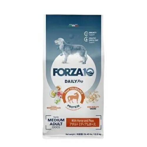 【FORZA10】フォルツァディエチ　デイリープロ アダルト　ミディアム （中粒） ホース 【12kg】