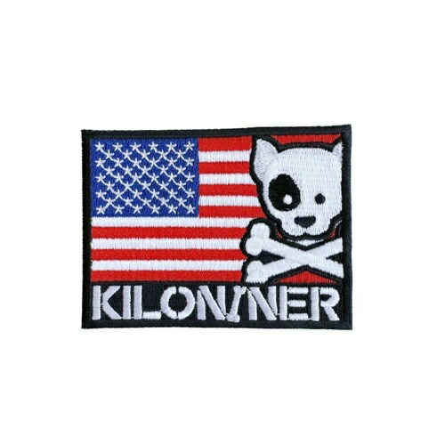 【KILONINER】 エンブロイダード　スカルフラッグ　パッチ