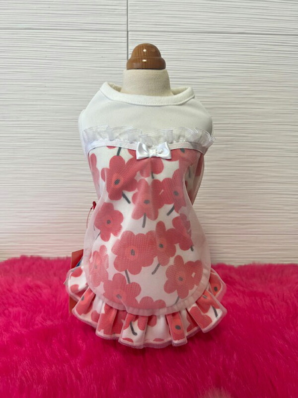 【数量限定】☆特価 セール商品☆商品入替の為、最大約45％OFF【coo couture】クークチュール フラワーチュー（Sサイズ） 夏服 クール素材 暑さ対策 お出かけ