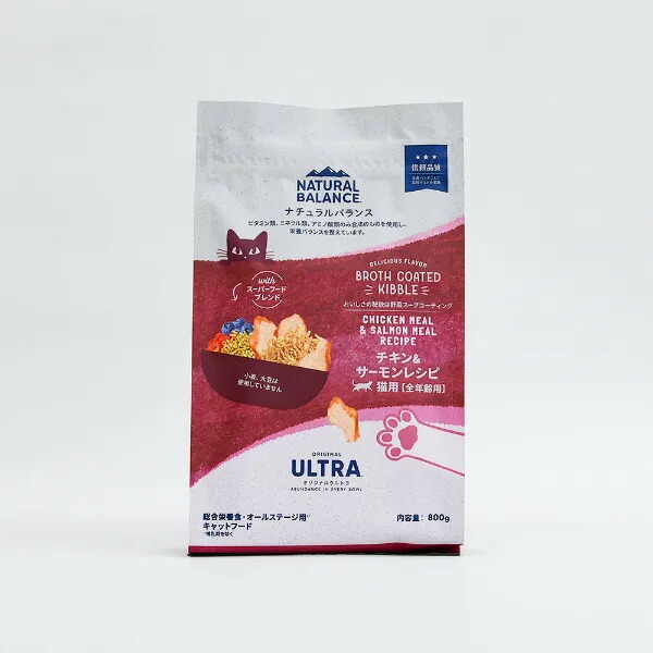 【NATURAL BLANCE】ナチュラルバランス   ORIGINAL ULTRA 猫用 チキン&サーモンレシピ［全年齢用］（800g・1.8kg）