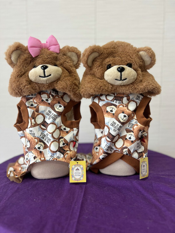 【数量限定】☆特価 セール商品☆数量限定！！商品入替の為、50％OFF【circus circus】サーカスサーカス Toy　Bear　Hoodie　Boys＆Girls 冬服  べアー お出かけ