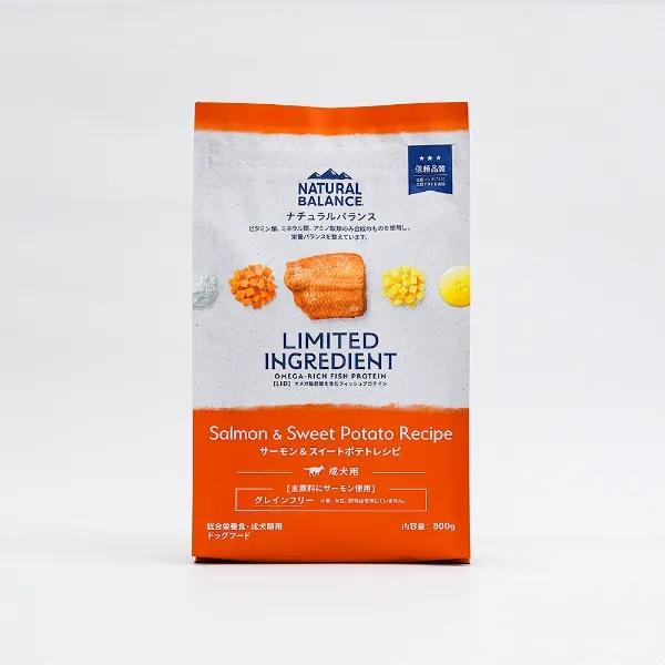 【NATURAL BLANCE】ナチュラルバランス   LID 成犬用  サーモン&スイートポテトレシピ　(800g・2kg・5kg)