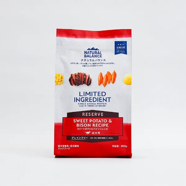 【NATURAL BLANCE】ナチュラルバランス   LID 成犬用  スイートポテト&バイソンレシピ  (800g・2kg・5kg)