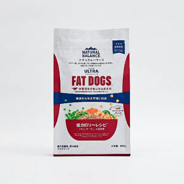 【NATURAL BLANCE】ORIGINAL ULTRA  成犬用 低カロリーレシピ ※）  (800g・2kg・5kg)