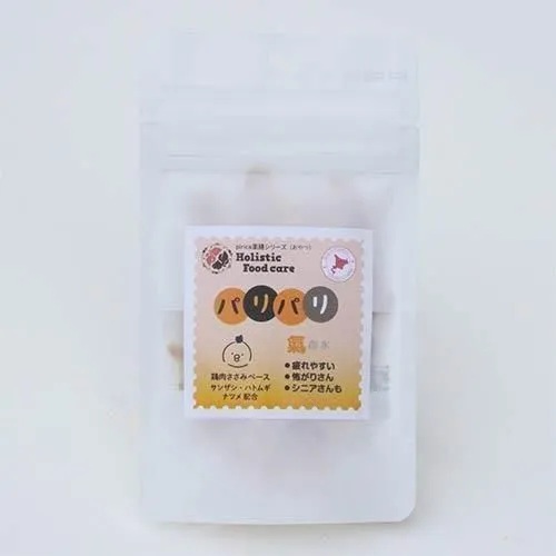 【ホリスティックフードケア】 ぱりぱり氣（鶏）犬・猫用 （7g）鶏ササミ  ジャーキー  着色料・保存料・酸化防止剤不使用  梅酢  サンザシ  ハトムギ  ナツメ  健康維持
