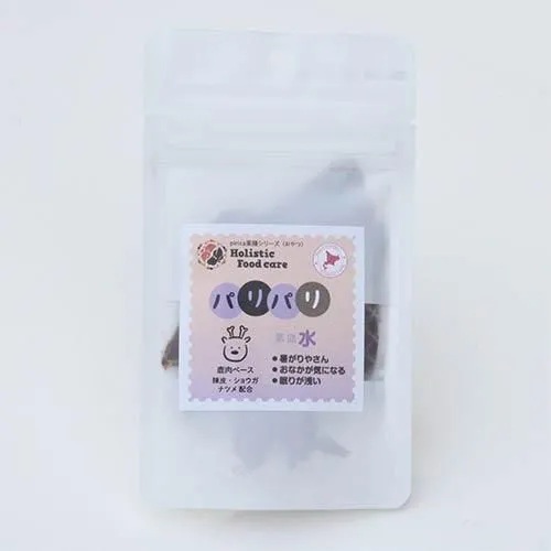 【ホリスティックフードケア】 ぱりぱり水（鹿）犬・猫用 （7g）鹿肉  ジャーキー  着色料・保存料・酸化防止剤不使用  梅酢  陳皮  ショウガ  ナツメ  健康維持