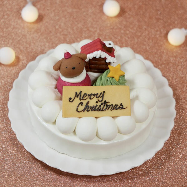 【予約受付中★12月10日まで】2025年愛犬用クリスマスケーキ★無添加★ 中大型犬用 クリスマス ショート レギュラー【地域別送料別・クール便込み】[はなとしっぽ]無添加  健康に配慮  安心安全  国産素材   乳糖フリー  グルテンフリー   中型犬  大型犬