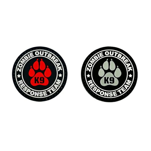 【KILONINER】 ゾンビーアウトブレーク　パッチ （グロー・レッド）