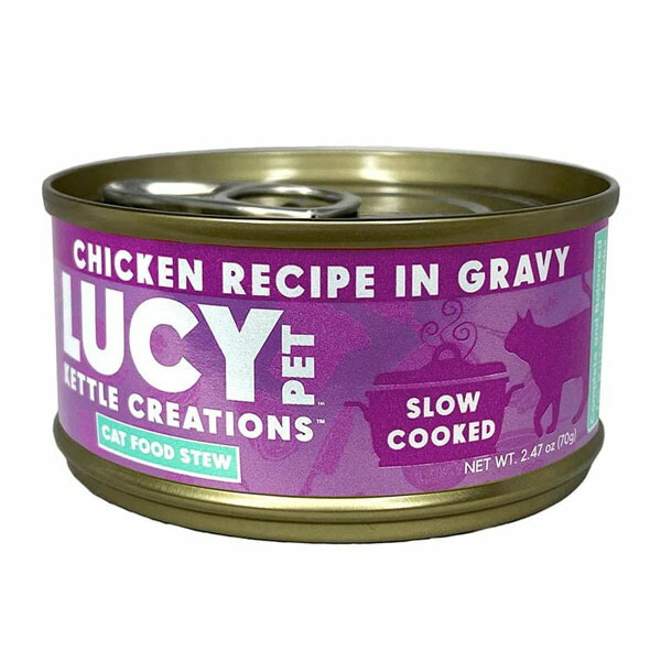 【LUCY PET】ルーシーペット　キャットシチュー　チキン   缶詰（70g）シチュータイプ  ウェットフード  プレバイオティクス  食物繊維  栄養豊富  全粒穀物