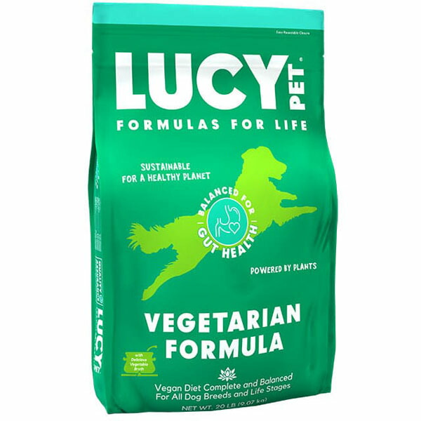 【LUCY PET】ルーシーペットフード　ベジタリアン　ドライドッグフード   普通粒 （2.2ポンド(1kg)・4.5ポンド(2kg) ）低アレルギー  全年齢対応  胃腸の不調  皮膚トラブル  プレバイオティクス