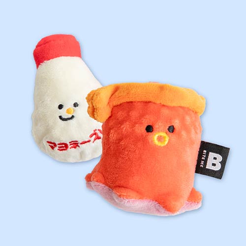 【取り寄せ商品：約10日〜2週間】【BITE ME】バイトミー　たこやきになりたい！ボールトイ  音が鳴る  ピーピーボール  持ってこい遊び