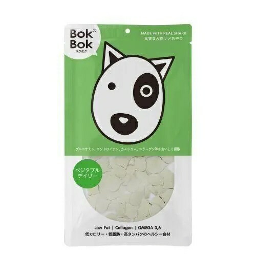 【BokBok】ボクボク　ベジタブルデイリー（50g）おやつ  ご褒美  サメ軟骨素材  ヤギミルク  ミックス野菜パウダー  低カロリー  低脂肪  高たんぱく